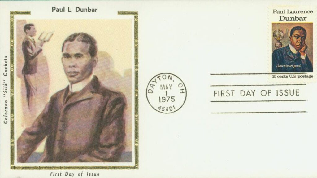 # 1554 - 1975 10c Paul Laurence Dunbar Colorano Silk Cachet First Day Cover