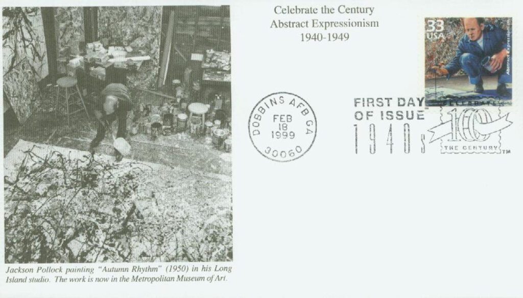3186h - 1999 33c Celebrate the Century - 1940s: Abstract Expressionism Mystic First Day Cover