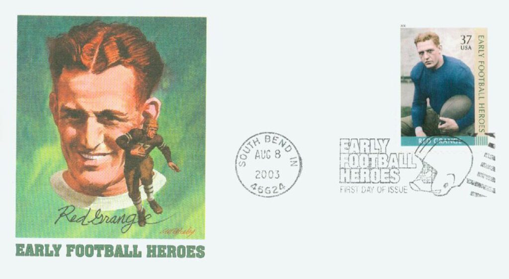 #3811 - 2003 37c Early Football Heroes: Red Grange Fleetwood First Day Cover