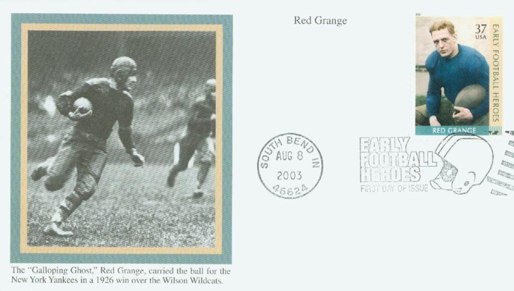 #3811 - 2003 37c Early Football Heroes: Red Grange Mystic First Day Cover