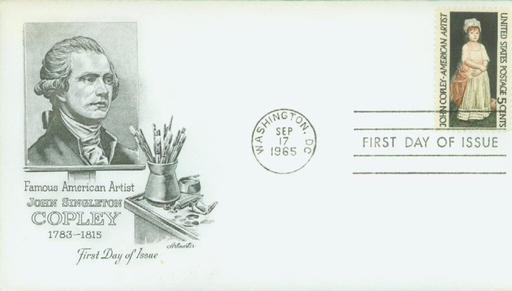 #1273 - 1965 5c John Singleton Copley Classic First Day Cover