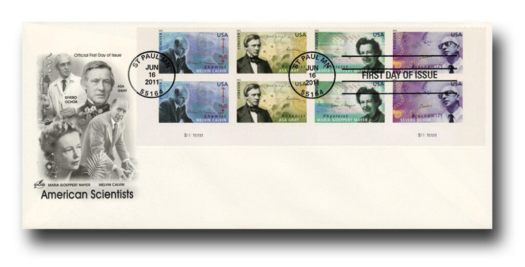 #4541-44
2011 First-Class Forever Stamp,American Scientists Classic First Day Cover