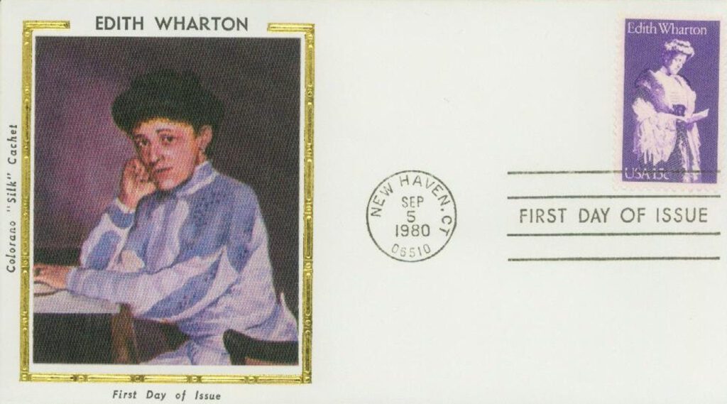 1980 15¢ Literary Arts: Edith Wharton Colorano Silk Cachet First Day Cover