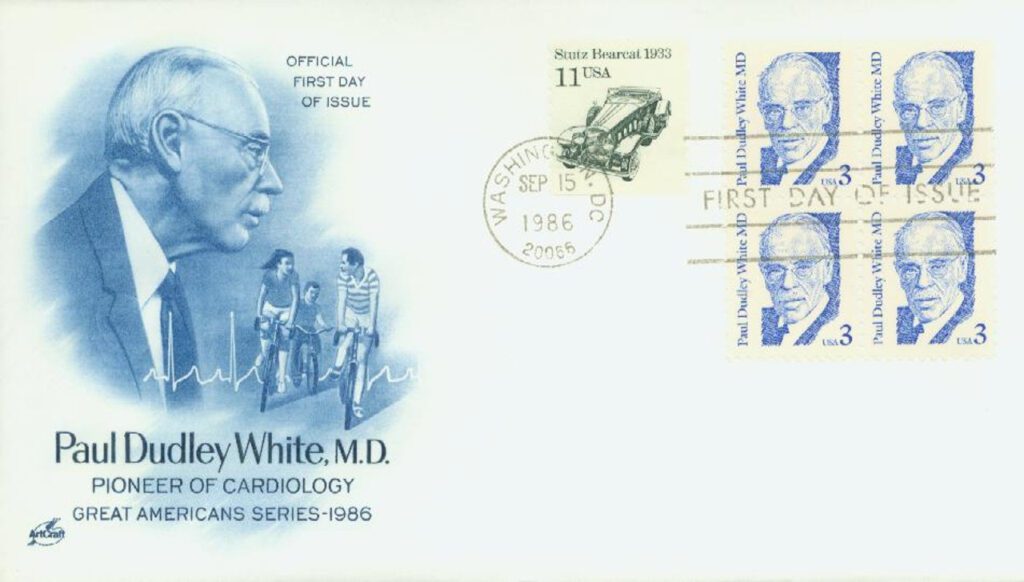 #2170 - 1986 3c Great Americans: Paul Dudley White, M.D. Classic First Day Cover