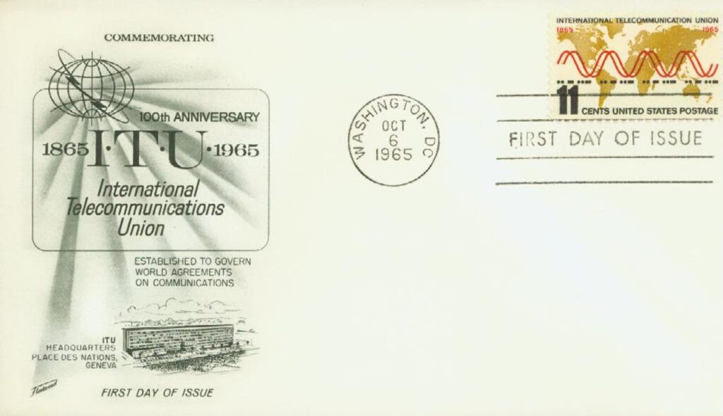 #1274 - 1965 11c International Telecommunication Union Fleetwood First Day Cover