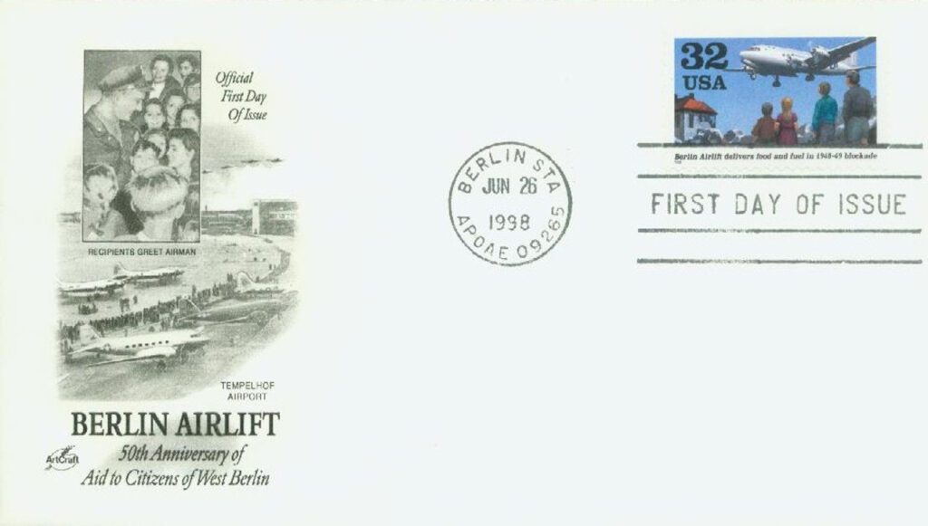 #3211 - 1998 32c Berlin Airlift Classic First Day Cover