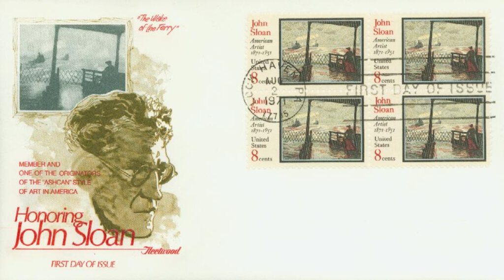 #1433 - 1971 8c John Sloan Fleetwood First Day Cover