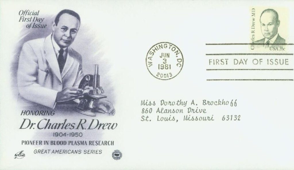 #1865 - 1981 35c Great Americans: Charles R. Drew, M.D. Classic First Day Cover