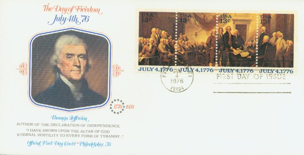 # 1691-94 - 1976 13c Declaration of Independence Fleetwood First Day Cover