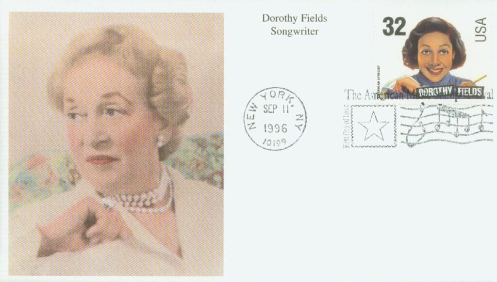 #3102 - 1996 32c Songwriters: Dorothy Fields Mystic First Day Cover