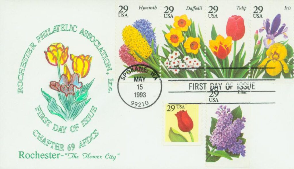 #2760-64 - 1993 29c Spring Garden Flowers Classic First Day Cover