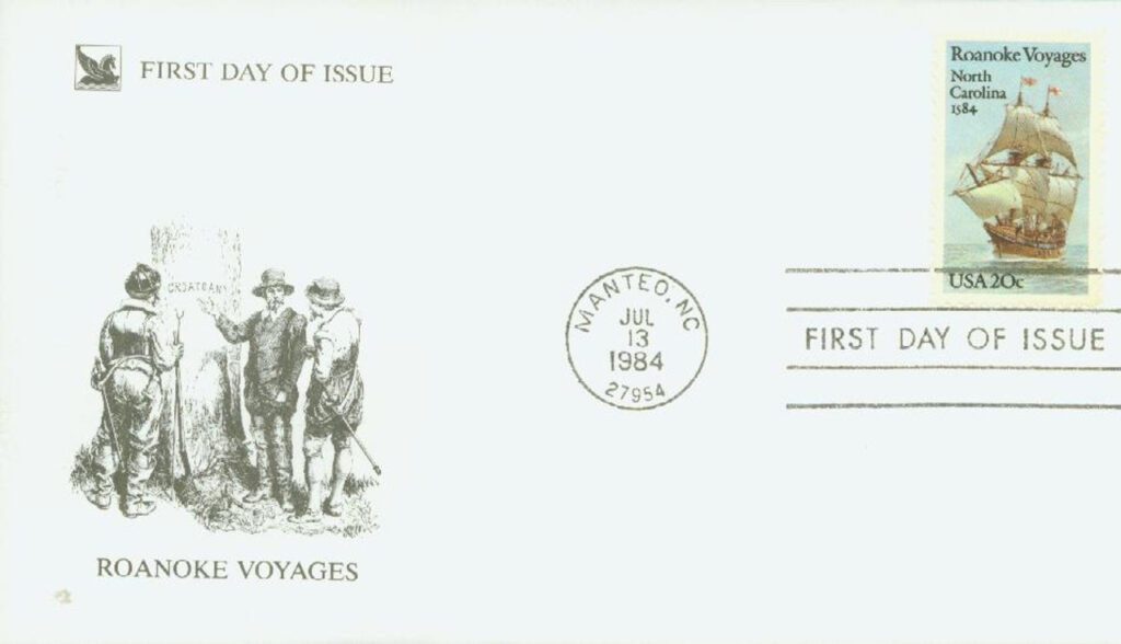 #2093 - 1984 20c Roanoke Voyages Classic First Day Cover