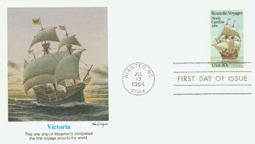 #2093 - 1984 20c Roanoke Voyages Fleetwood First Day Cover