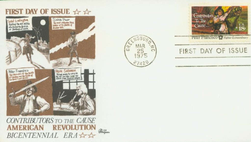 #1562 - 1975 18c Contributors to the Cause: Peter Francisco Classic First Day Cover