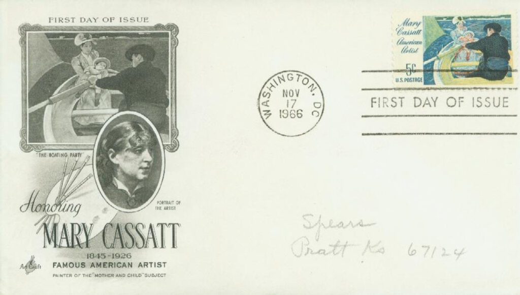 #1322 - 1966 5c Mary Cassatt Classic First Day Cover