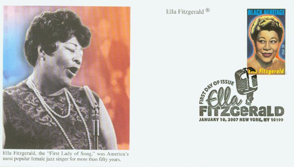 #4120 - 2007 39c Black Heritage: Ella Fitzgerald Mystic First Day Cover