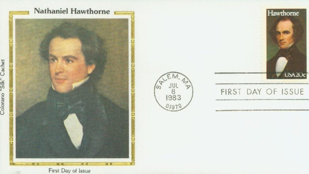  #2047 - 1983 20c Literary Arts: Nathaniel Hawthorne Colorano Silk Cachet First Day Cover
