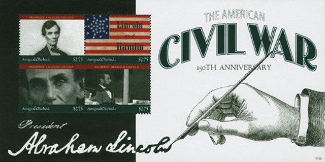 #M10961 - 2011 Antigua U.S. Civil War 4v Mint