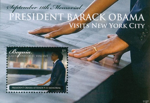 #M10955 - 2011 Bequia Barack Obama s/s Mint