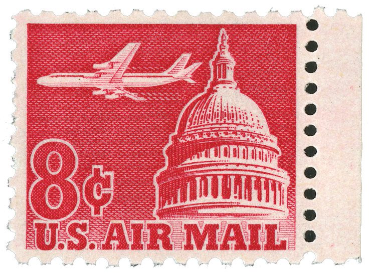 U.S. #C64 – America’s first-ever tagged stamp.