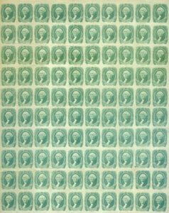 Sheet of CSA #13 stamps