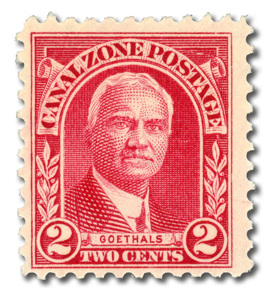 #CZ106 - 1928 2c Canal Zone - Washington, Goethals, flat plate printing, unwatermarked
