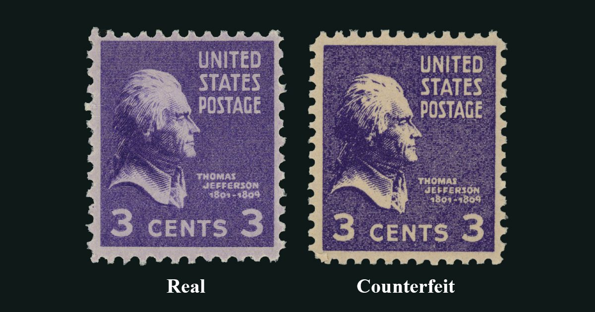 Counterfeit Stamps: What you need to know about owning them