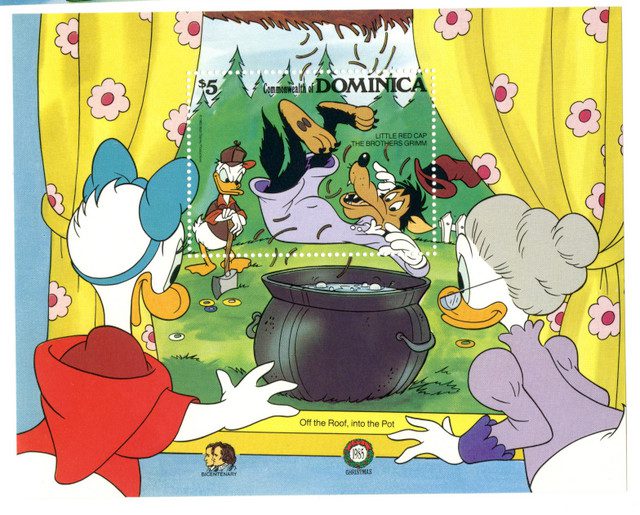 #MDS257B - 1985 Disney Celebrates Christmas, Mint Souvenir Sheet, Dominica