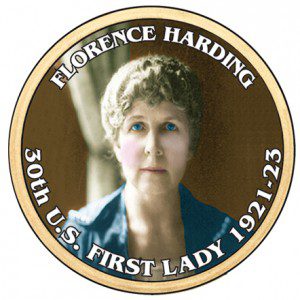 Mystic-enhanced Florence Harding coin