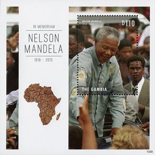 #M11331 - 2013 Gambia Nelson Mandels In Memoriam s/s