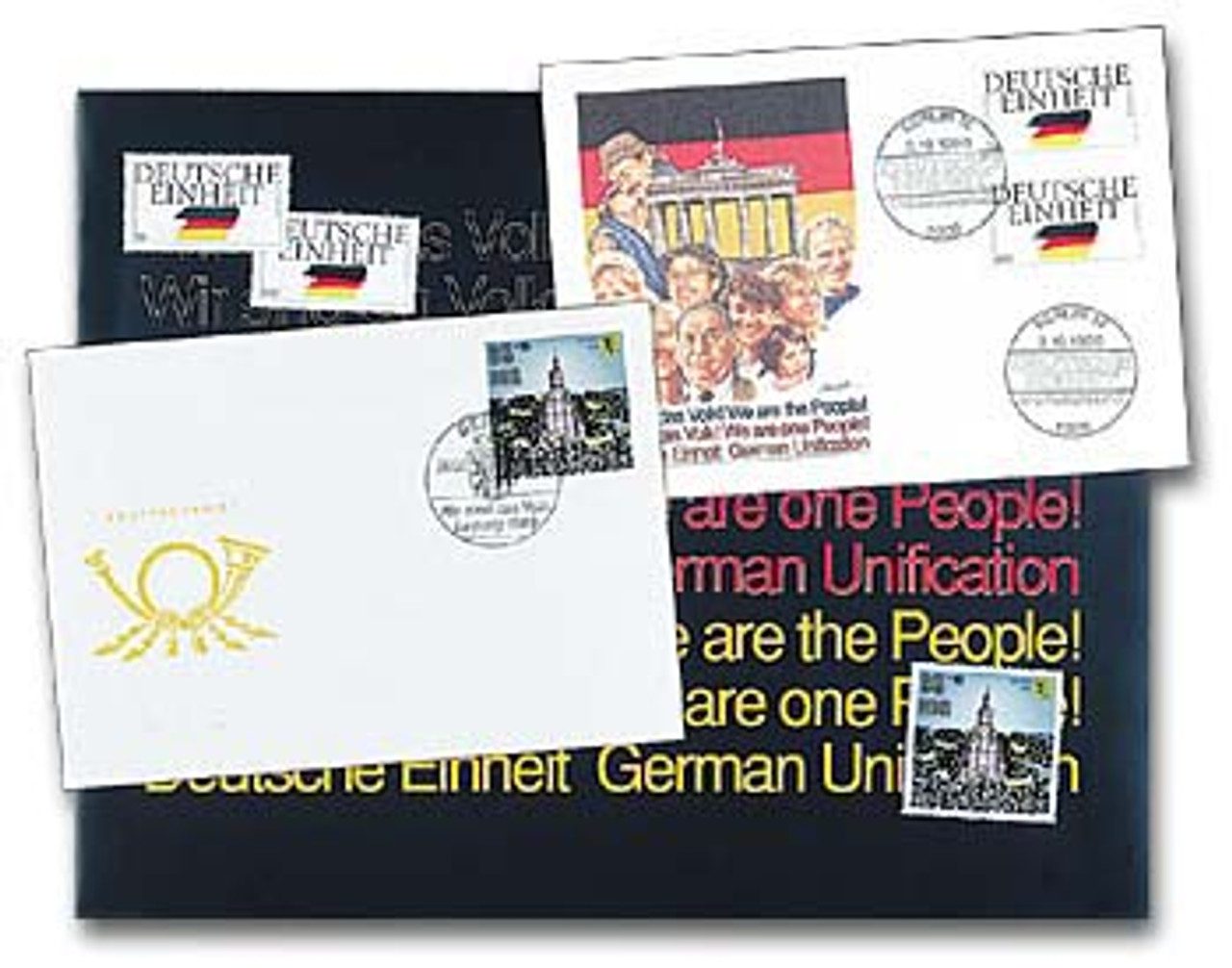  Germany #1612-13 were issued on this day in 1990 to mark Germany’s reunification.