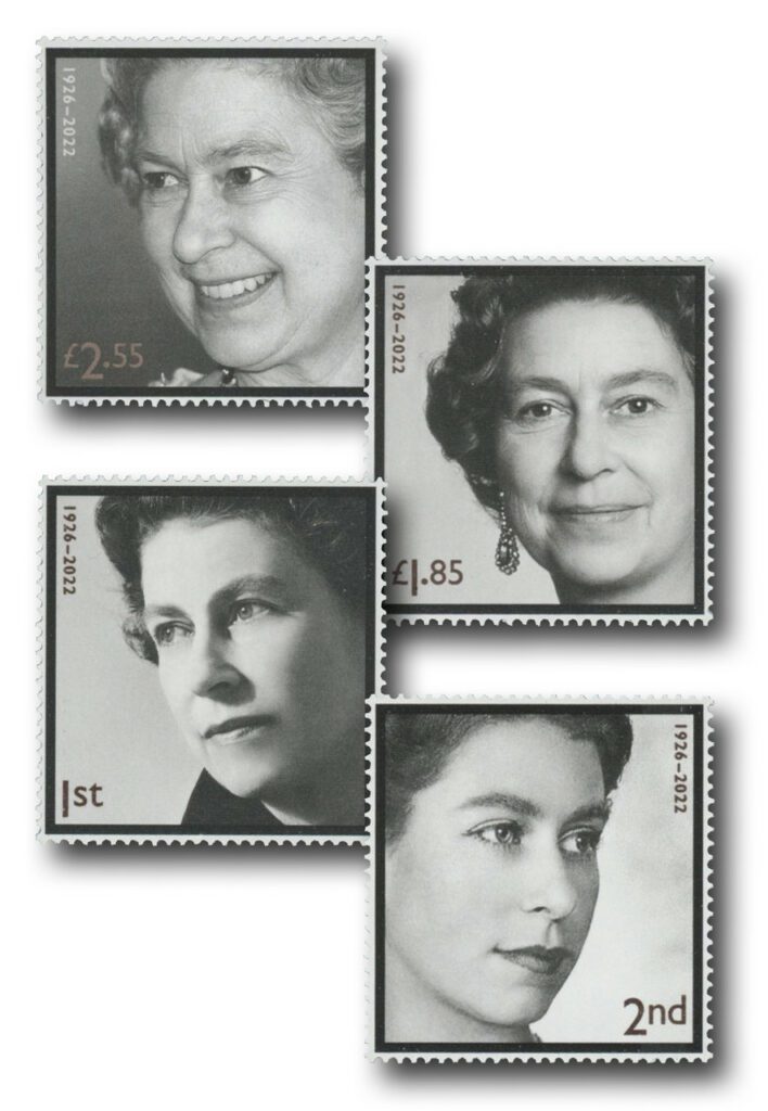 #MFN393
2022 In Memoriam: Her Majesty the Queen, Mint, 4 Stamps, Great Britain
