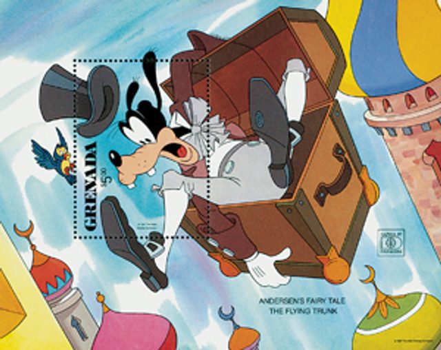 #MDS312 - 1987 Disney & Friends Commemorate HAFNIA Stamp Exhibition 87, Mint Souvenir Sheet, Grenada