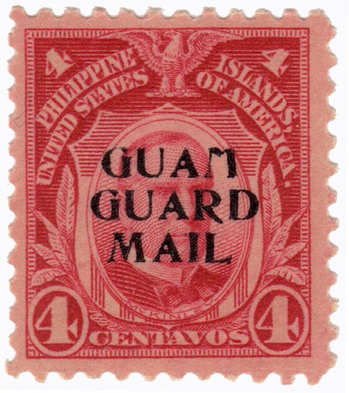 1930 4c Guam Guard Mail - carmine