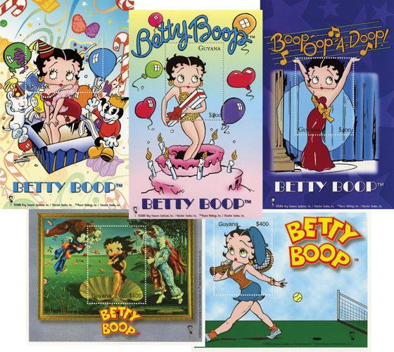 Item #M11082 – Collection of Betty Boop stamps.