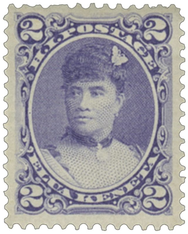 #H52 - 1890-91 2c Hawaii, dull violet, perf 12