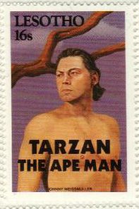 1991 Lesotho Tarzan stamp