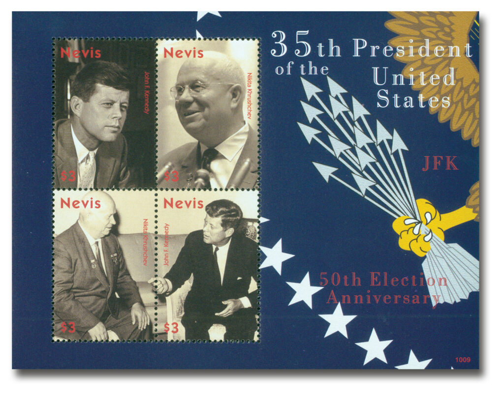 #M10545
2010 Nevis Kennedy & Khrushchev 4V M