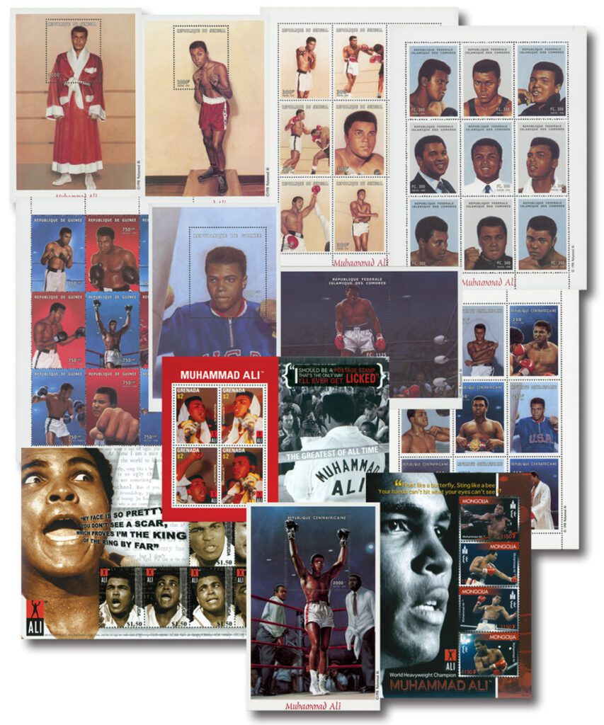 #M11817 - Muhammad Ali set of 7 sheets & 5 s/s