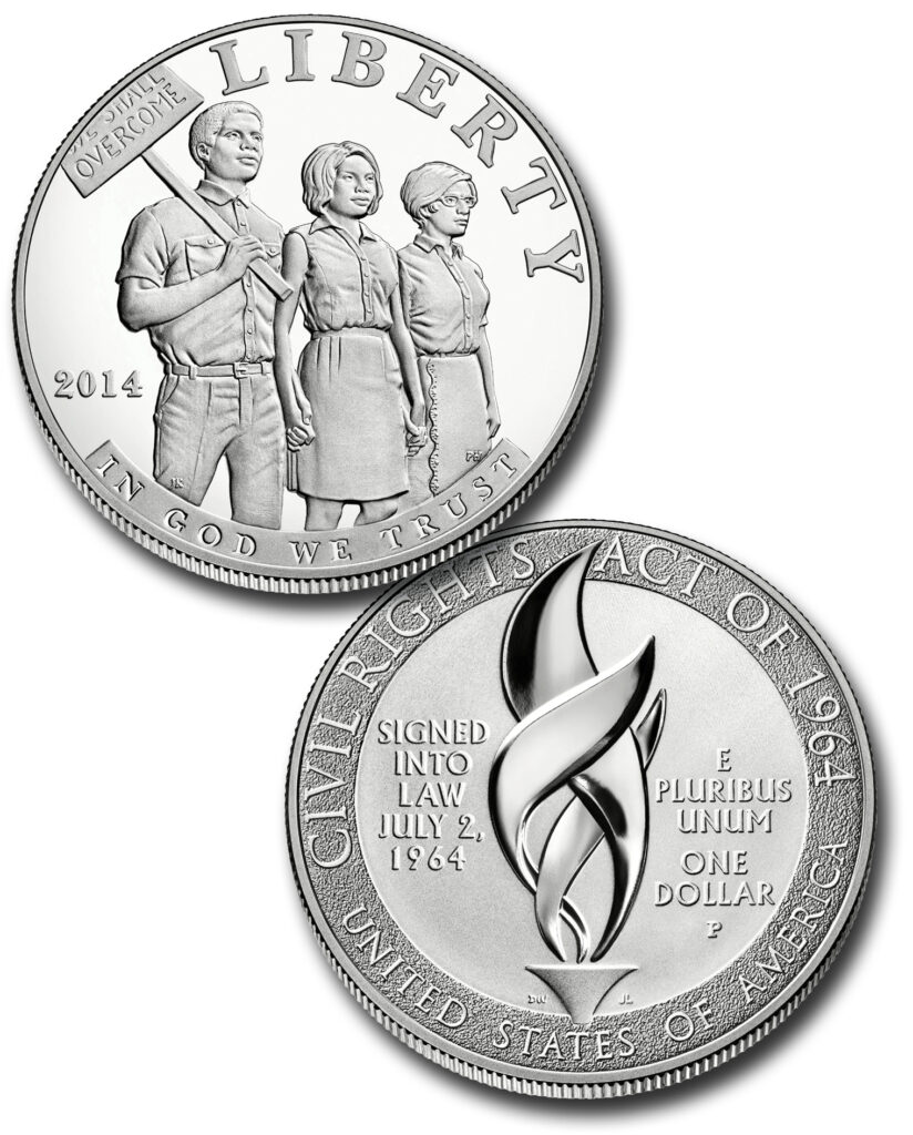 #M12081
2014 Civil Rights Act of 1964 Silver Dollar, Proof