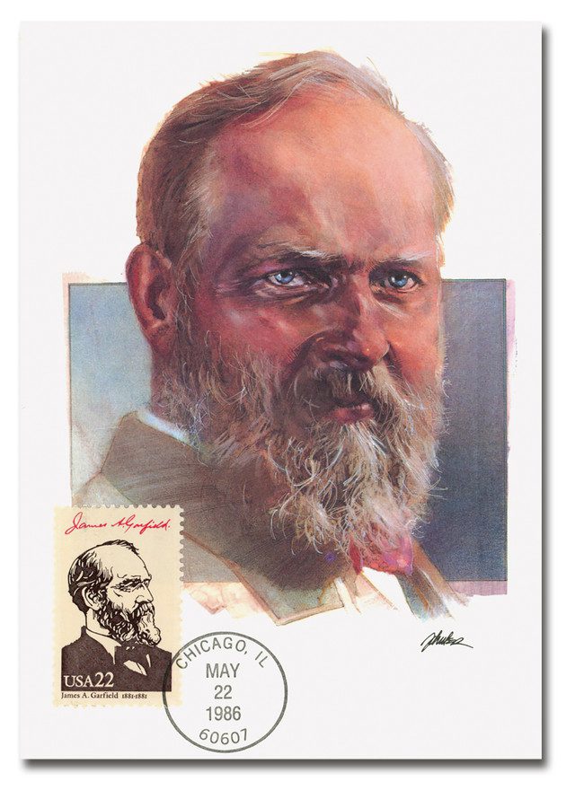 #M86-40 - 1986 Presidents-James Garfield Maxicard
