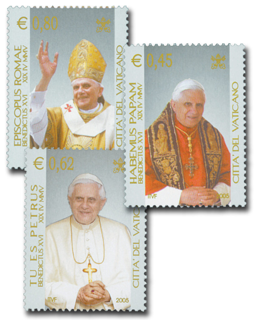 #M9277
2005 Vatican Pope Benedict #1295-97, M