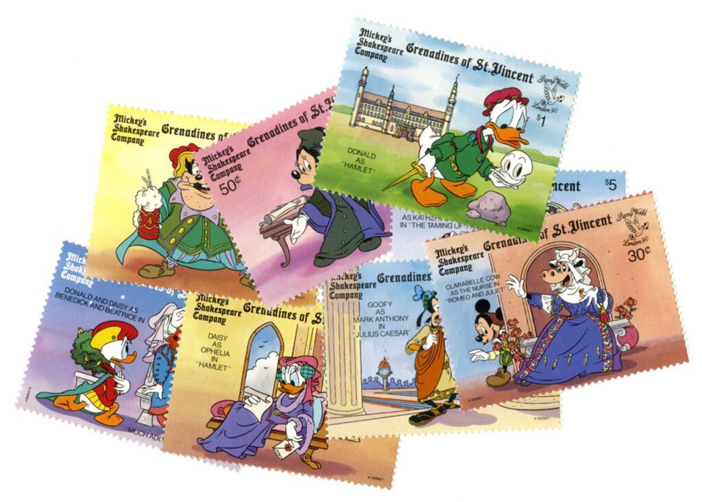 #MDS464A - St. Vincent 1990 Shakespear, 8 Stamps