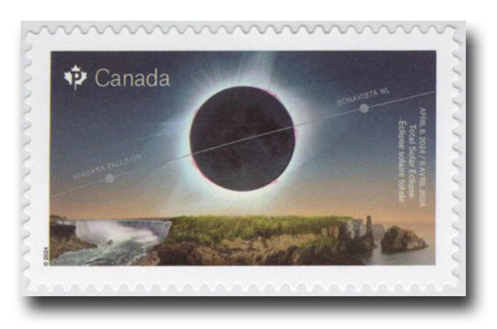 #MFN612
2024 Total Solar Eclipse Mint Stamp, Canada