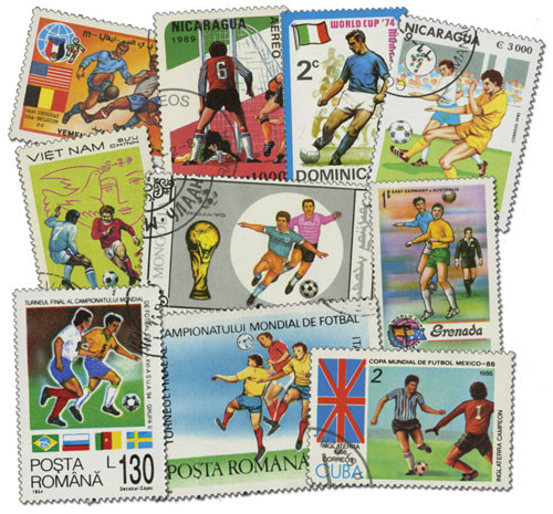 #MP1854
Soccer, 600 Different Stamps