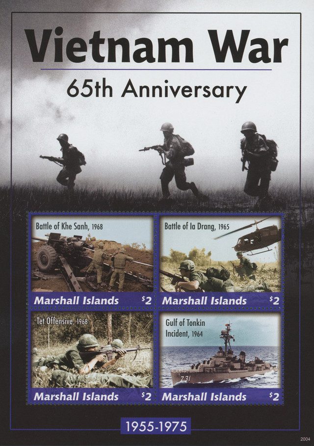 #MFN115 - 2020 $2 Vietnam War - 65th Anniversary, Mint Sheet, Marshall Islands