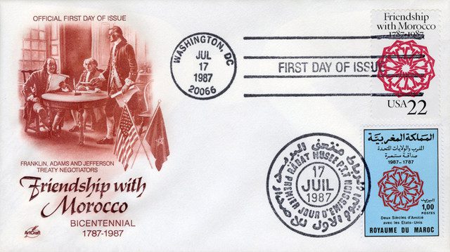#AC21 - 1987 Joint Issue - US and Morocco - Treaty of Friendship Bicentennial