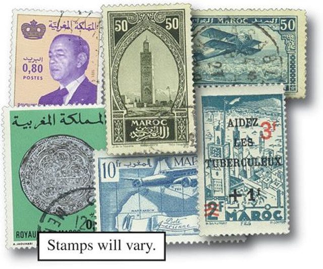 #M4685 - Morocco, 100 Different Stamps
