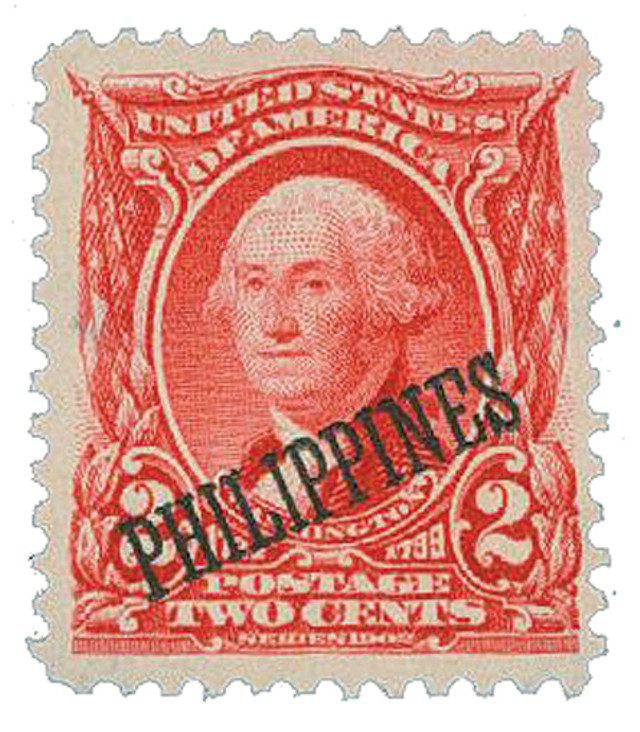 #PH227 - 1903-04 2c Philippines, carmine, US #'s 300-310