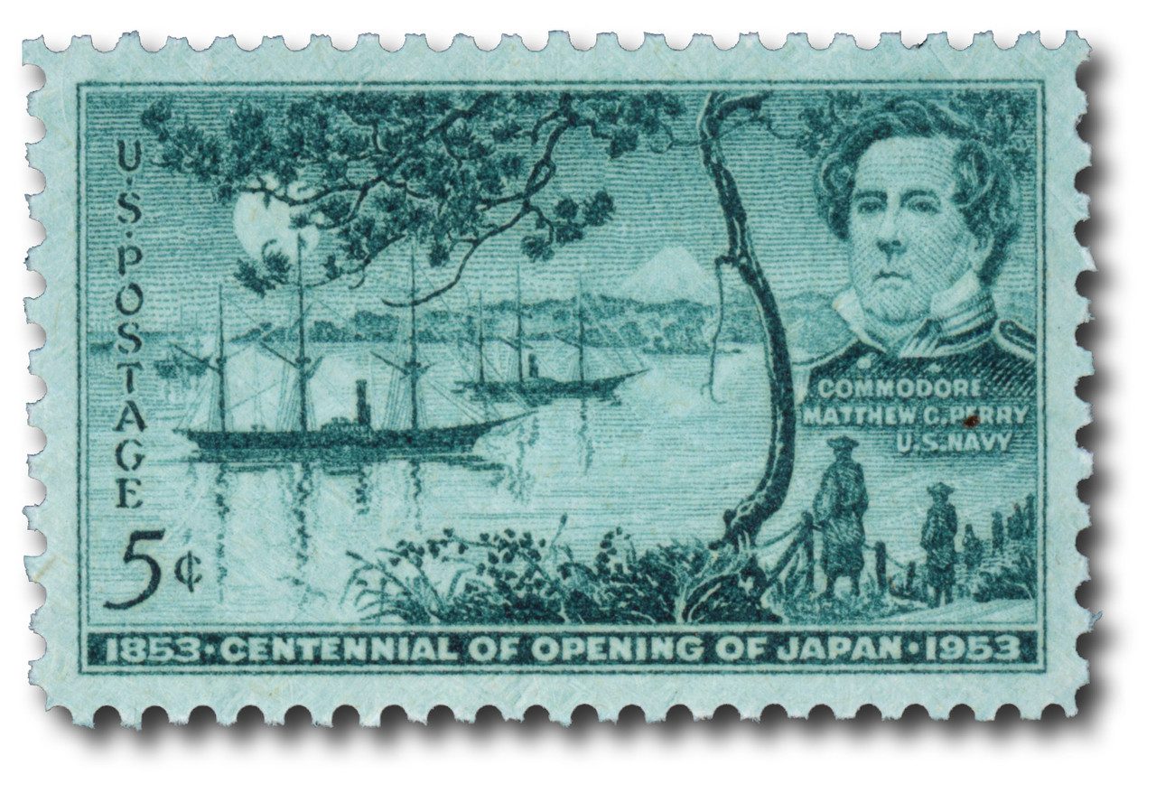 #1021
1953 5c Opening of Japan Centennial